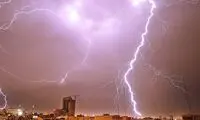 احتمال وقوع تندر و آذرخش در تهران