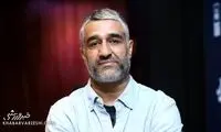 تصویری از چهره گریان پژمان جمشیدی در هیئت عزاداری