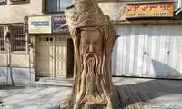 چنار خشکیده ۳۵۰ساله باغ فردوس مولانا شد!