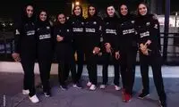 تصاویری جالب از ملی‌پوشان والیبال با چادر گُل‌گُلی 