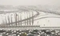 وضعیت اسفناک بزرگراه‌های تهران با بارش برف