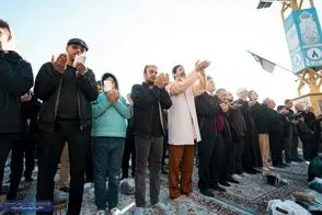 تصاویری از برپایی نماز عید فطر در نقاط مختلف