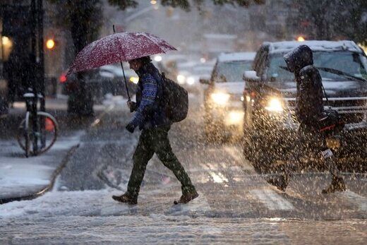 کولاک برف، باران و سرما پیش‌ روی ایران