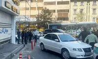تصاویری از لحظه انتقال گروگان‌گیر خیابان ولیعصر