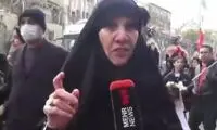 یک مادر از تهران برای ترامپ خط و نشان کشید