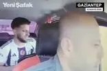 لحظه خلع سلاح خلافکار فراری توسط راننده تاکسی