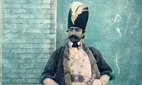 کاریکاتور ناصرالدین‌شاه در یک مجله انگلیسی