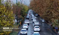 ترافیک ۲کیلومتری در این جاده پرتردد شمالی 