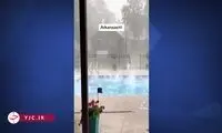 تصاویر عجیب و آخرالزمانی از بارش شدید تگرگ در آمریکا