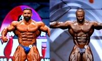 تصاویری از مقایسه بدن هادی چوپان و سامسون دوودا 