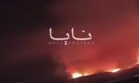 لحظه اصابت پهپاد انتحاری به مقر تجزیه‌طلبان