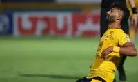گل سوم سپاهان به پیکان توسط آریا یوسفی
