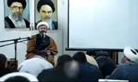 لحظه اصابت موشک به نزدیکی یک سخنرانی مذهبی 