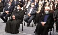 تصویری جدید از حسن روحانی در دیدار با رهبر انقلاب