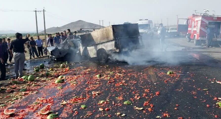 تصادف خونین در پی شاخ‌به‌شاخ شدن نیسان و پژو