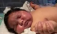 ویدئو جدید و بامزه از سنگین‌ترین نوزاد ایرانی