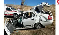 6 کشته و زخمی در تصادف تیبا با نیسان 