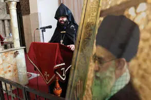 مراسم چهلم رهبر شهید انقلاب در کلیسای سرکیس مقدس