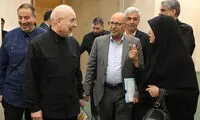 خوش‌وبش نمایندگان با قالیباف در صحن علنی