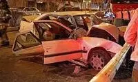 تصاویری خارق‌العاده از تصادف یک شهروند بی‌اعصاب در تهران!