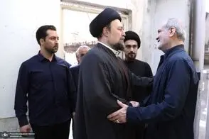دیدار و ابراز همدردی پزشکیان با سید حسن خمینی