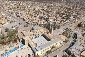 نمایی آخرالزمانی از آسمان غبارآلود شهر بافق