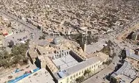 نمایی آخرالزمانی از آسمان غبارآلود شهر بافق