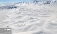 تصاویر؛ تا چشم کار می‌کند برف است!