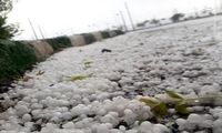 طوفان تگرگ و بارندگی شدید در عربستان