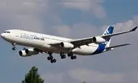 تصاویر فرود عجیب و غریب ایرباس ۳۴۰ بر روی باند!