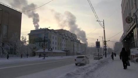 ببینید: دمای منفی 65 درجه در شهر روسیه