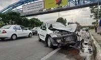 فیلمی از زنده ماندن معجزه‌آسا یک جوان در تصادف