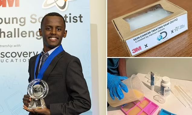 دانش‌‌آموز ۱۴ ساله «صابون درمان سرطان پوست» ساخت
