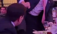 لحظه مخفی شدن مارکو روبیو در پی تیراندازی