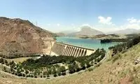 وضعیت میزان ذخیره آب در سد لتیان