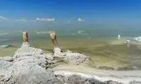 تصویری غم‌انگیز از وضعیت دریاچه ارومیه!