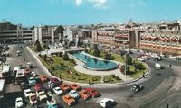 عکس میدان توپخانه تهران در دوران ناصرالدین‌ شاه