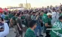 خوشحالی هواداران عربستان به سبک رونالدو 