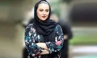 استایل آبی‌رنگ شبنم مقدمی در نشست کتابش