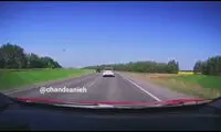  اقدام جنون‌انگیز؛ شاخ‌به‌شاخ هولناک با کامیون!