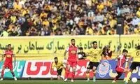 تساوی پرحادثه پرسپولیس و سپاهان در نیمه نخست
