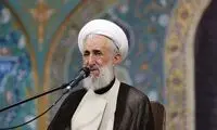 تصویری از چهره گریان کاظم صدیقی در مراسم امروز