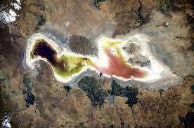 تصاویر ضبط شده از دریاچه ارومیه توسط فضانورد روسی