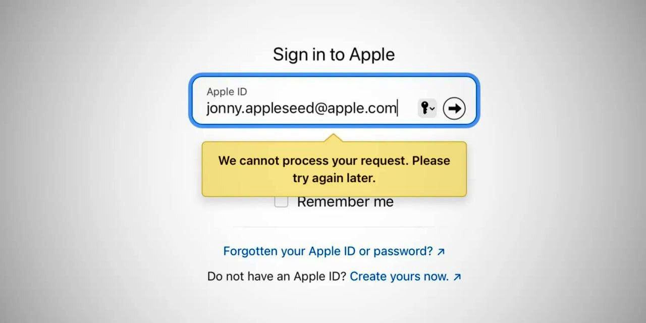 سرویس Apple ID از دسترس خارج شد!