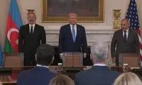 تصاویر داغ از دست دادن علی‌اف و پاشینیان و ترامپ 