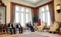 دیدار و گفت‌وگوی لاریجانی با امیر قطر 