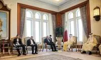 دیدار و گفت‌وگوی لاریجانی با امیر قطر 