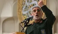 فرمانده سپاه قدس با پوشش غیرنظامی در بیت رهبری 