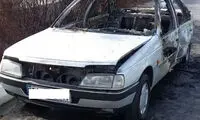 وحشت راننده و مردم مشهد از آتش گرفتن یک پژو