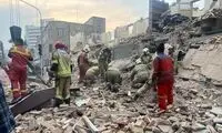 ریزش ساختمان مسکونی در تهران حادثه آفرید